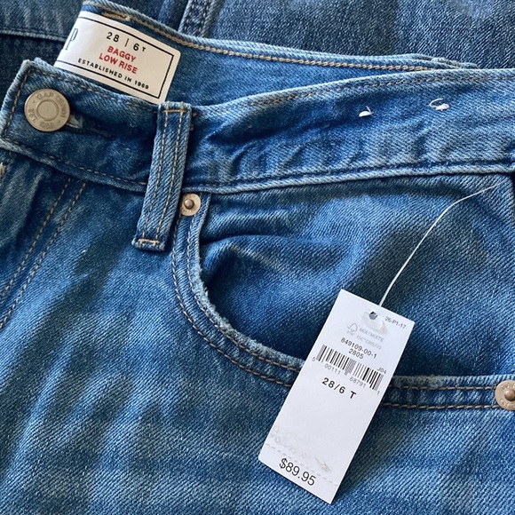 Low Rise Patchwork Baggy Jeans - Picture 8 of 9